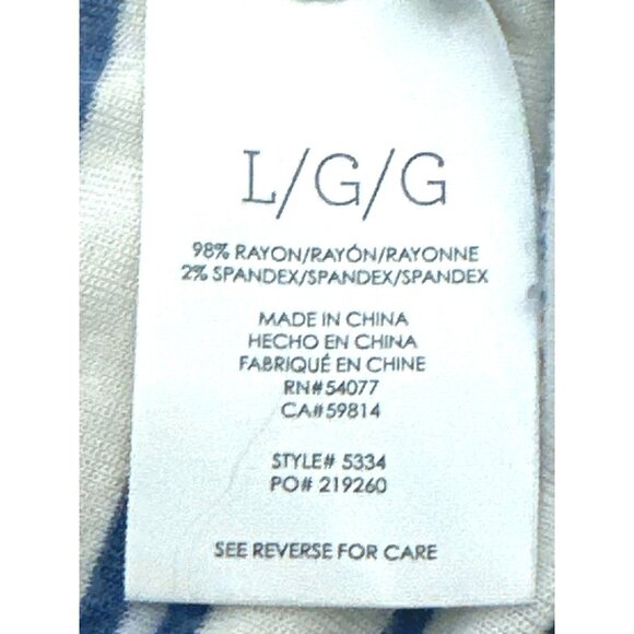 Cabi Womens Striped Sleeveless Dress With Tie Back Size L Rayon Spandex - Picture 6 of 10